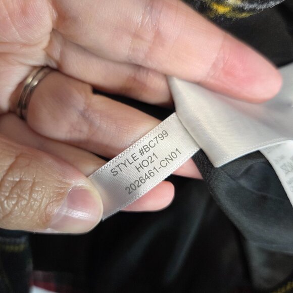 J Crew Stewart Tartan Wool-Blend Schoolboy Blazer Jacket Plaid Black Red Holiday - Picture 14 of 14